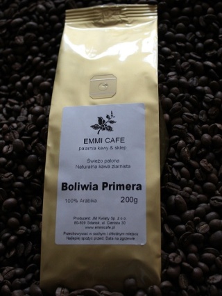 Boliwia Primera 200g kawa palona ziarna