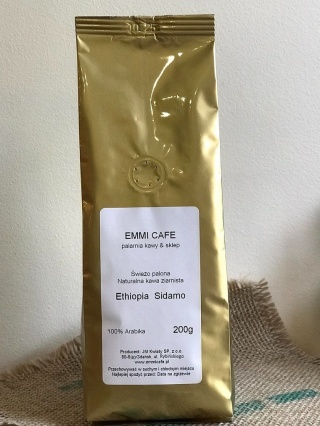 Etiopia Sidamo 200g kawa palona ziarna