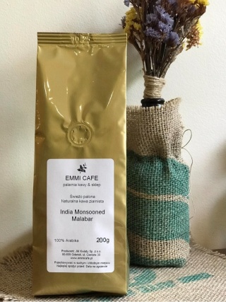 India Monsooned Malabar 200g jasno palona ziarna