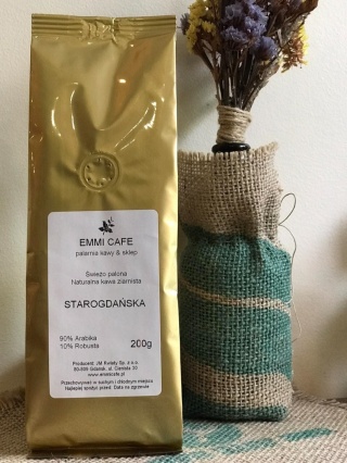 Starogdańska kawa palona blend ziarna 200g